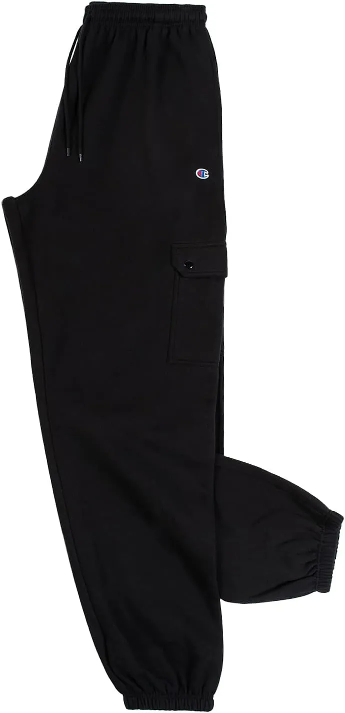 Champion Cargo Sweatpants for Men Big and Tall  Fleece Jogger Sweatpants