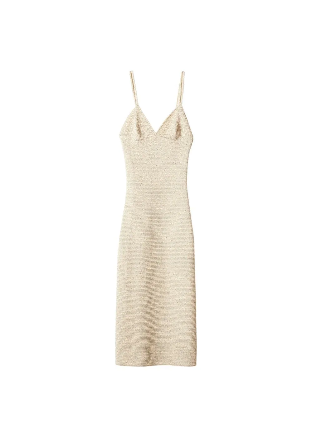 Knitted dress Mango Loren, nude