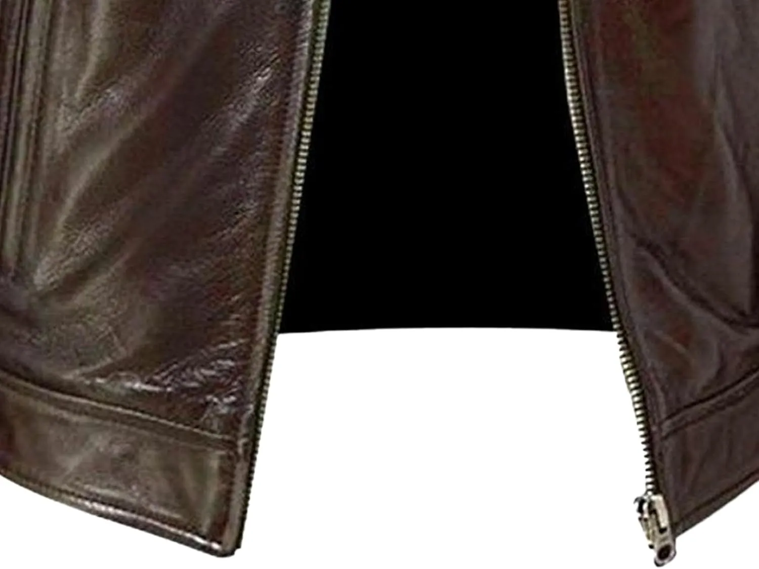 Men Slim Fit Motorcyle Leather Jacket Zip-Up Windbreaker Leather Jackets Lightweight PU Vintage Biker Coat