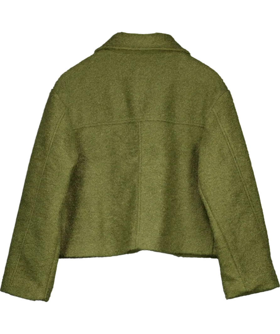 Next Green Wool Look Jacket UK S