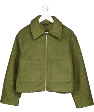 Next Green Wool Look Jacket UK S