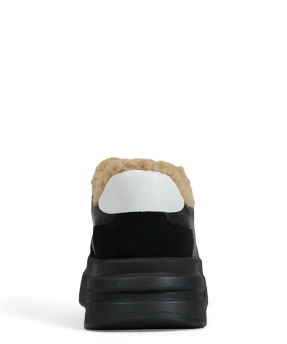 Sneakers Impuls Fur Nere con Suola Rialzata